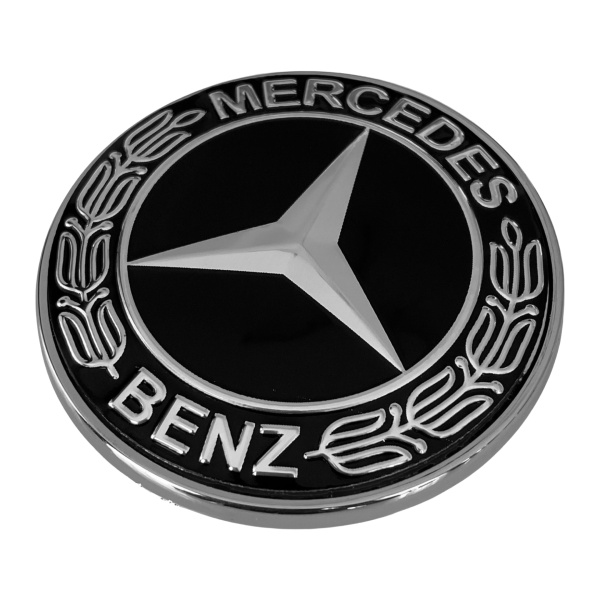 Emblema Capota Am Mercedes-Benz 57MM Negru EM-BENZ-02